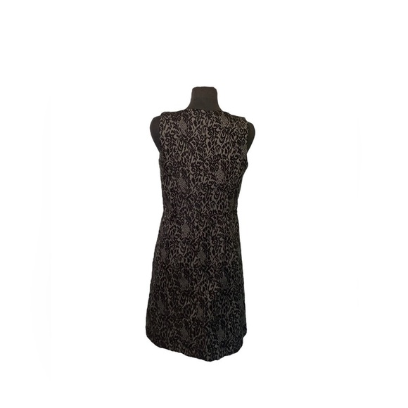 LOFT Black and Gray Midi Dress - Picture 3 of 6